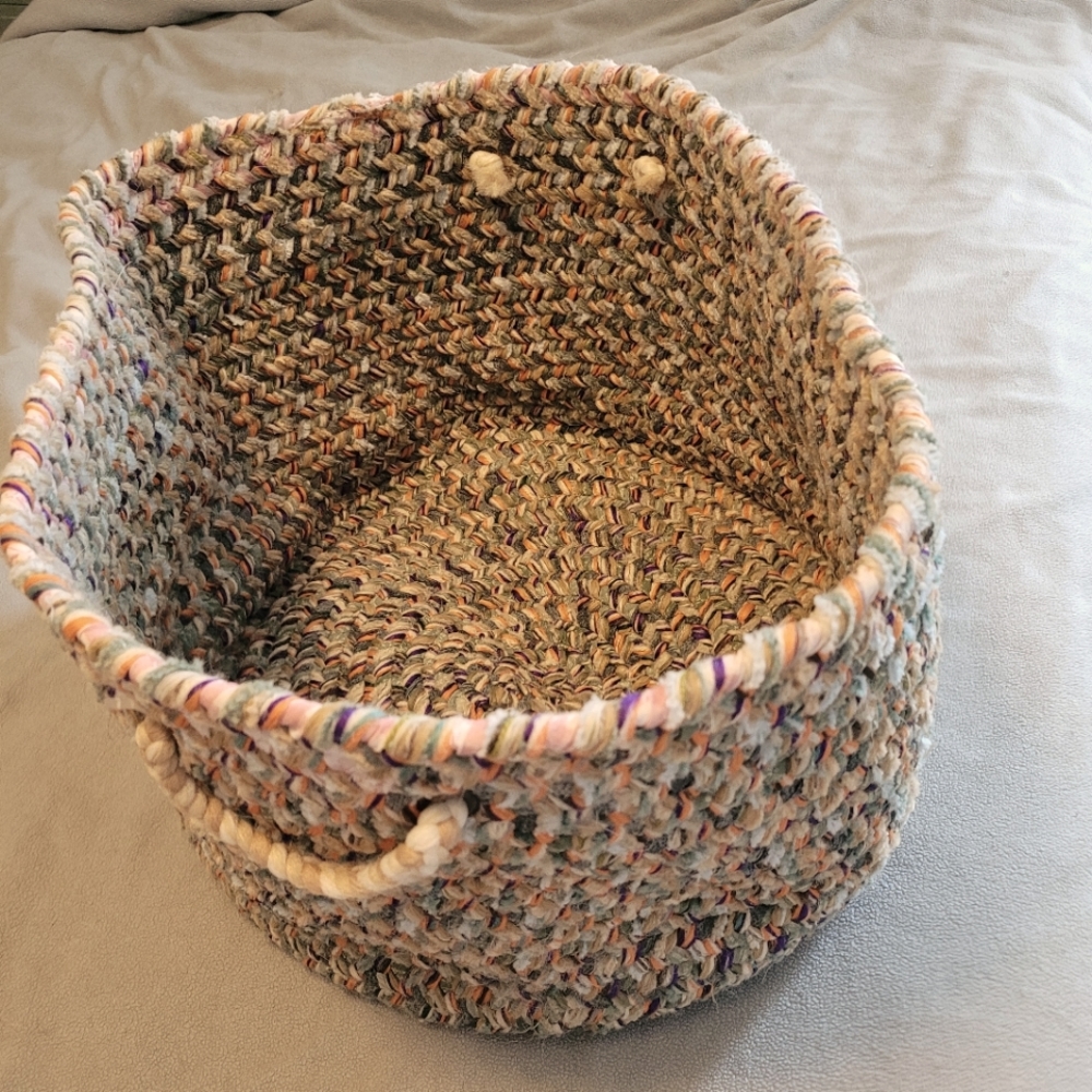 Large Fabric Braided Storage Basket / Bin